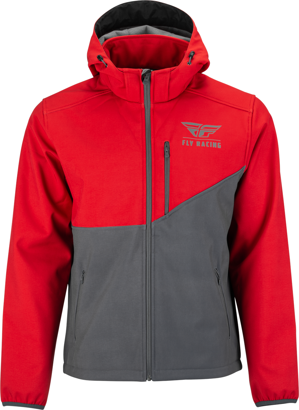 FLY RACING Checkpoint Jacket Grey/Red Md 354-6384M