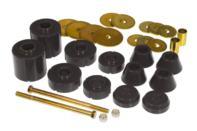 Prothane 67-72 GM Body Mount 12 Bushing Kit - Black 7-103-BL