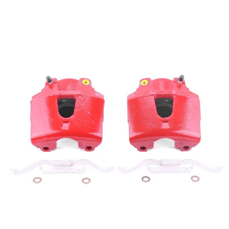 Power Stop 00-02 Dodge Dakota Front Red Calipers w/o Brackets - Pair S4756