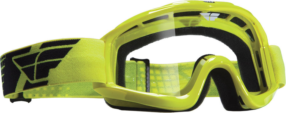 FLY RACING Focus Youth Goggle Hi-Vis W/Clear Lens 37-2216