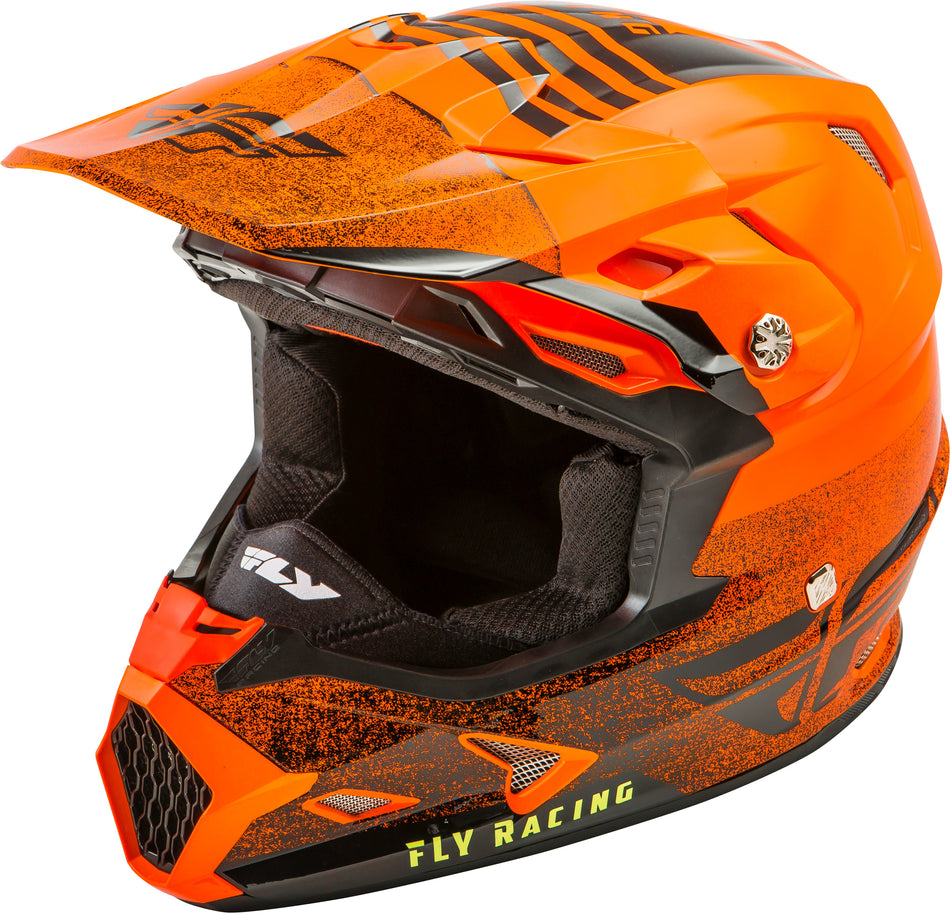 FLY RACING Toxin C/W Embargo Helmet Orange/Black Ym 73-4950YM