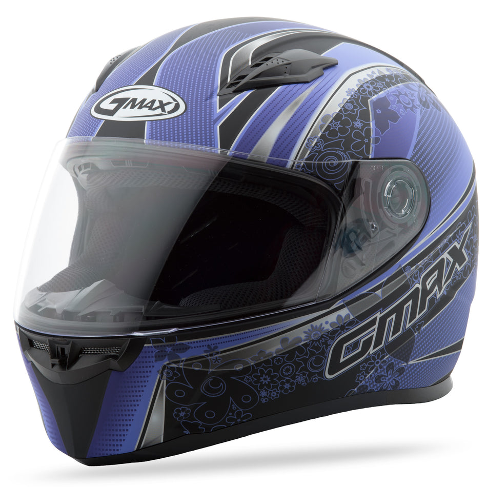 GMAX Ff-49 Full-Face Elegance Helmet Matte Black/Purple Sm G7492594 TC-22F