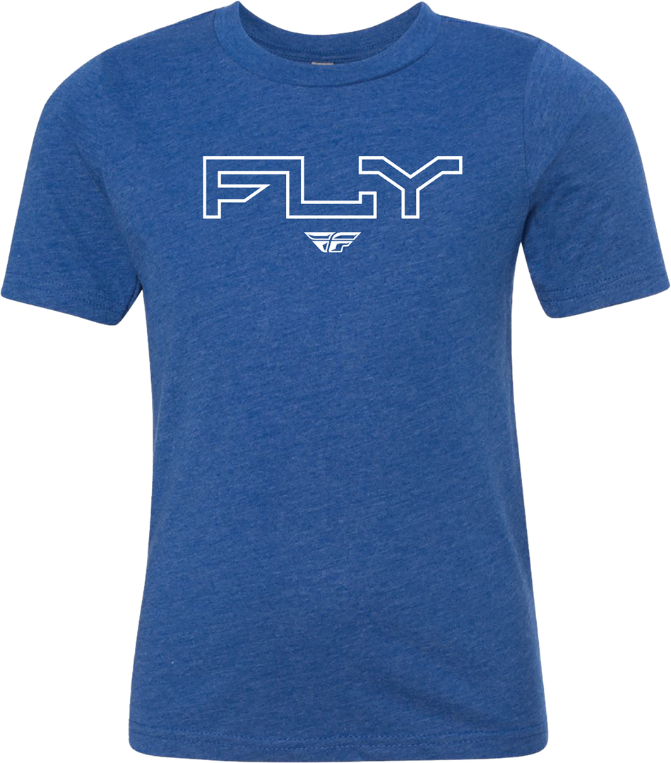 FLY RACING Youth Fly Edge Tee Royal Blue Ys 354-0310YS