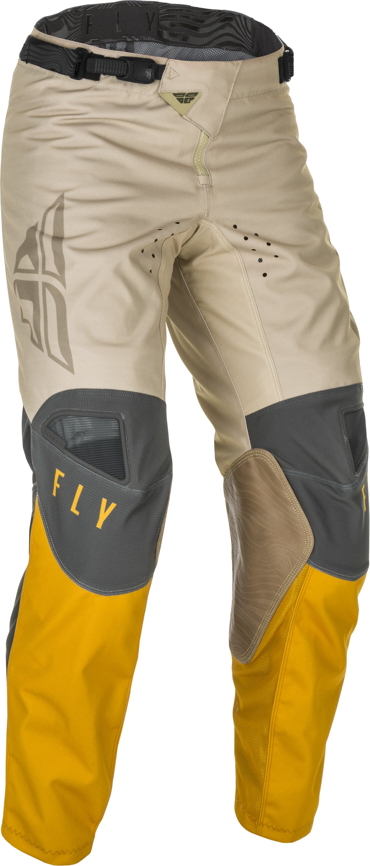 FLY RACING Youth Kinetic K121 Pants Mustard/Stone/Grey Sz 24 374-43324