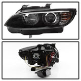 Spyder 08-10 BMW F92 3 Series Projector Headlights - LED DRL - Black (PRO-YD-BMWE9208-DRL-BK) 5085184