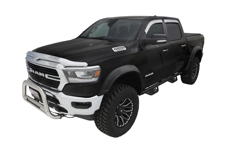 Bushwacker 19-22 Ram 1500 (Excl. Rebel/TRX) 76.3 & 67.4in Bed DRT Style Flares 4pc  - Blk / Smooth 50934-02