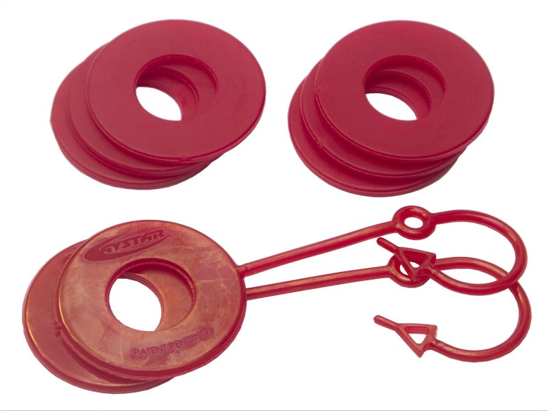 Daystar Red Locking D Ring Isolator w/Washer Kit KU70059RE