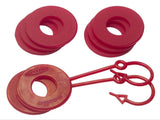 Daystar Red Locking D Ring Isolator w/Washer Kit KU70059RE