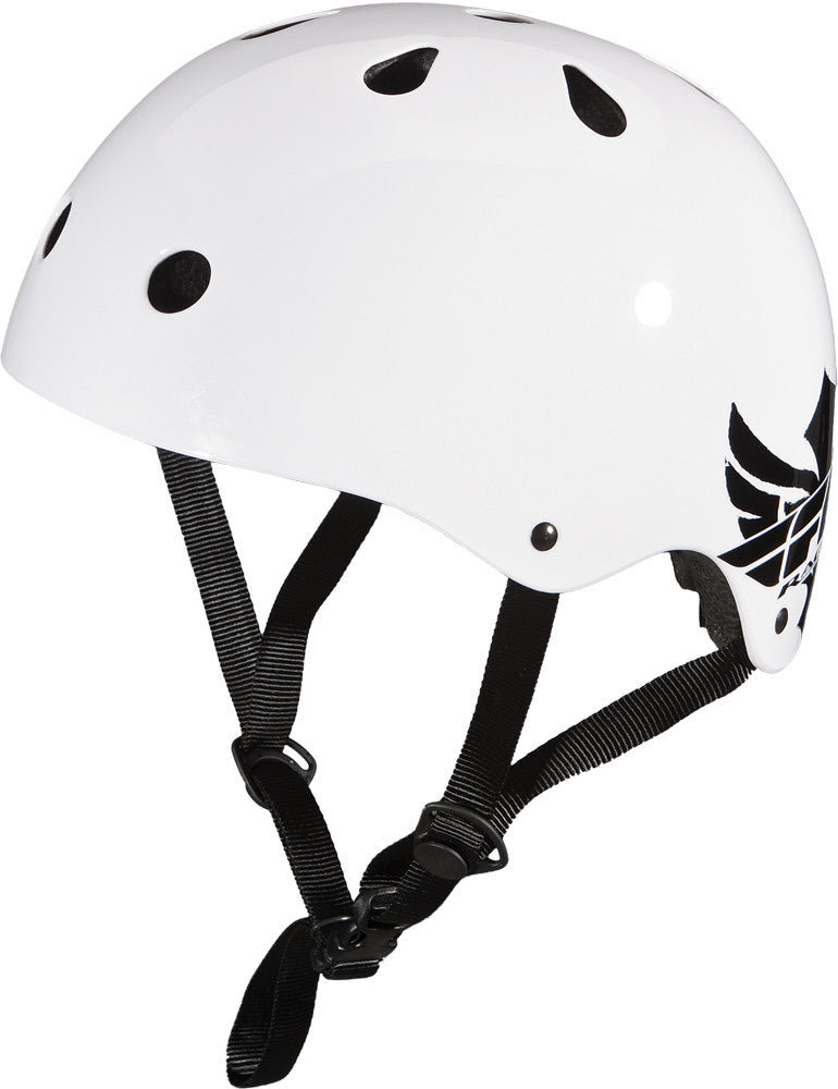 FLY RACING Dirt/Park Helmet (Gloss White/Black) 73-9141