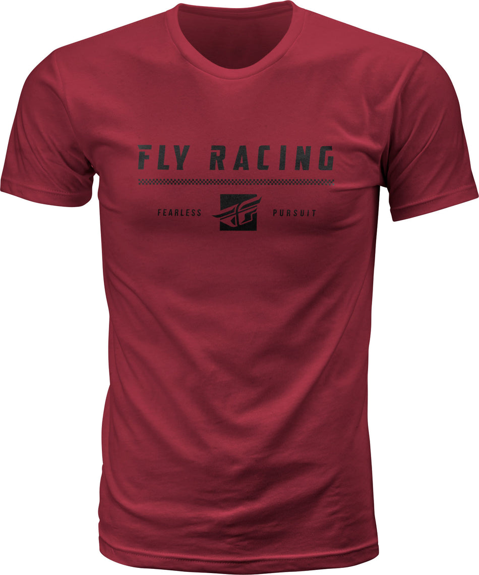 FLY RACING Fly Pursuit Tee Maroon Xl Maroon Xl 352-1157X