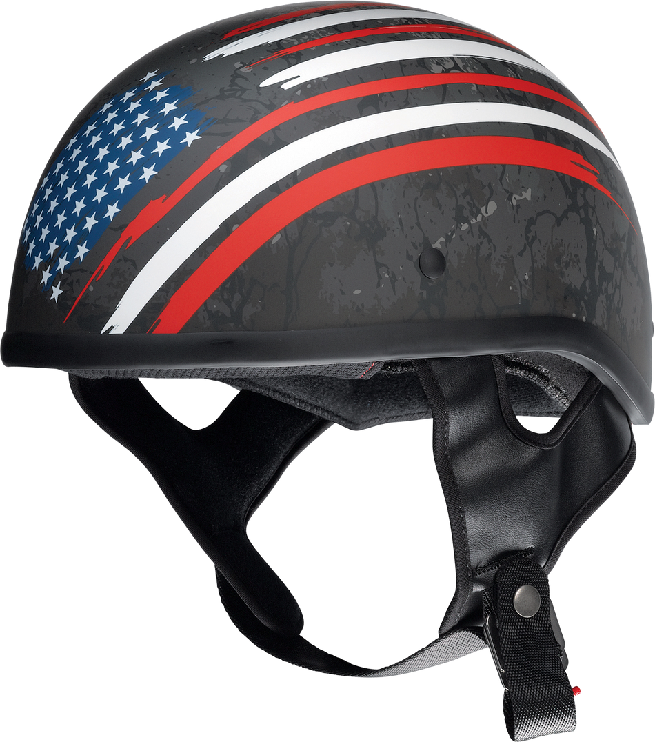 Z1R CC Beanie Helmet - Justice - Black/Red/White/Blue - 2XL 0103-1408