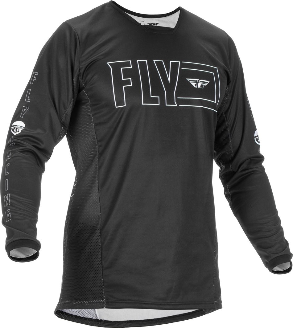 FLY RACING Kinetic Fuel Jersey Black/White Md 375-420M