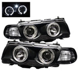 Spyder BMW E38 7-Series 99-01 Projector Headlights 1PC Xenon- LED Halo Blk PRO-YD-BMWE3899-HID-HL-BK 5008862