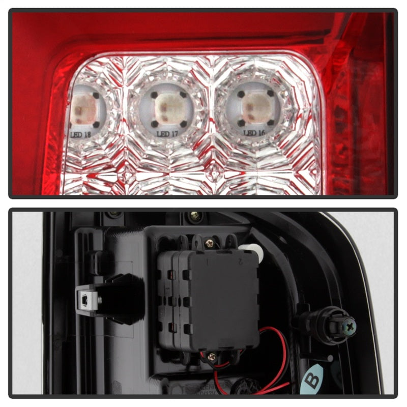 Spyder Chevy Colorado 2015-2017 Light Bar LED Tail Lights - Red Clear ALT-YD-CCO15-LED-RC 5085269