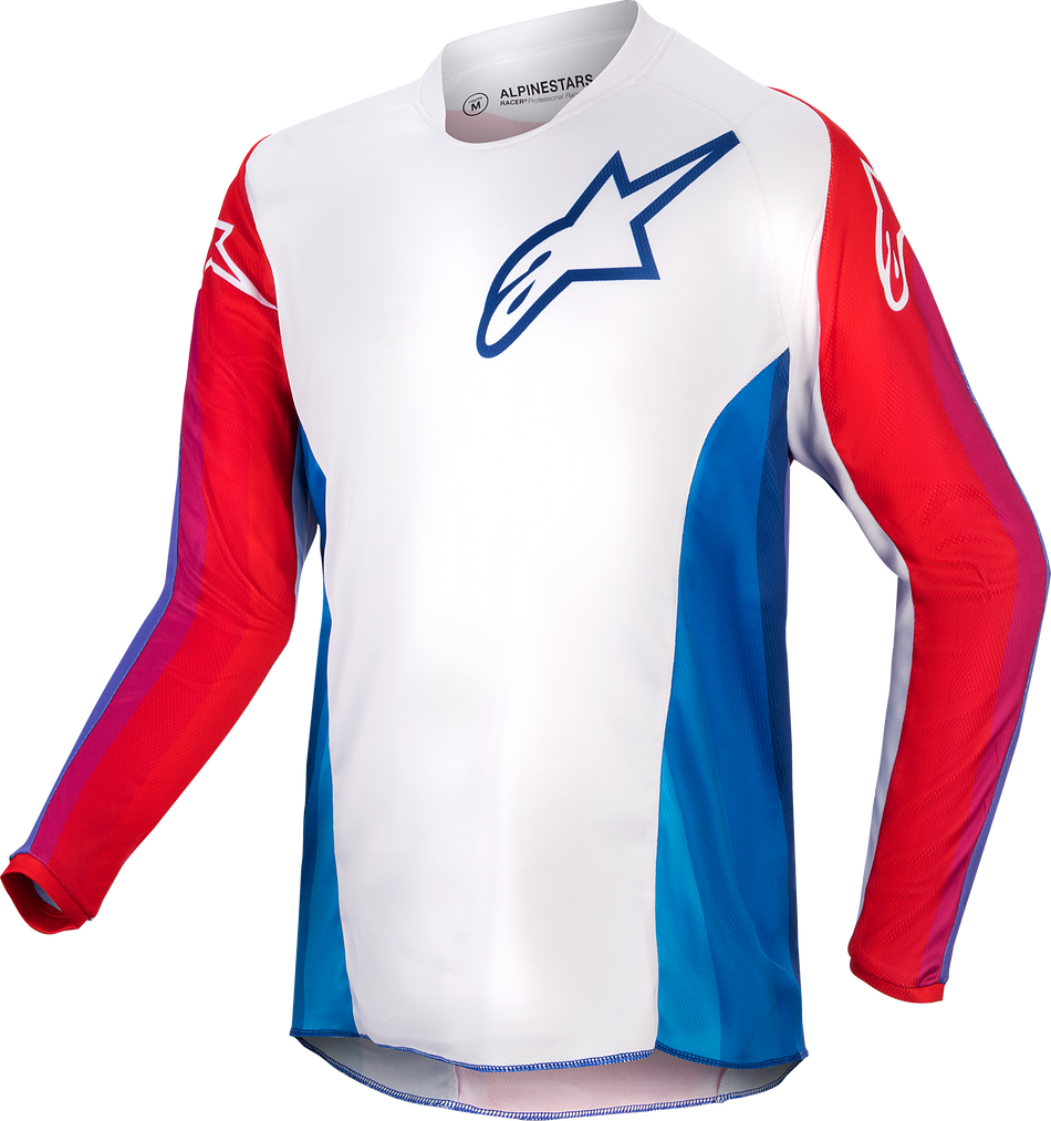 ALPINESTARS Youth Racer Pneuma Jersey Blu/Mars Red/White Lg 3776924-736-L