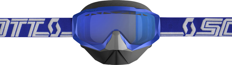 SCOTT Hustle X Snow Goggle Blue/White W/Sky Blue Lens 268196-1006030
