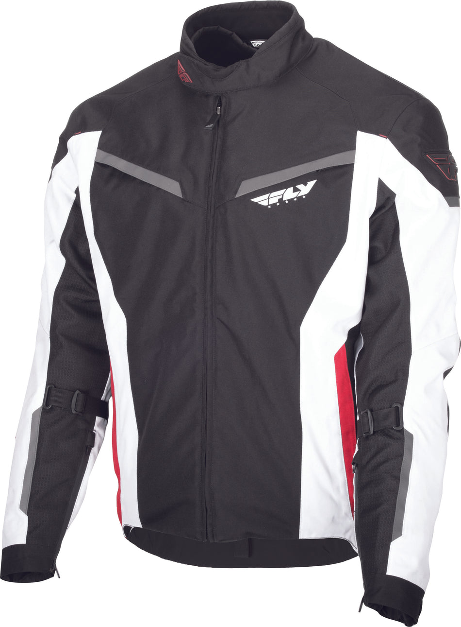 FLY RACING Strata Jacket Black/White/Red 4x 477-2101-8