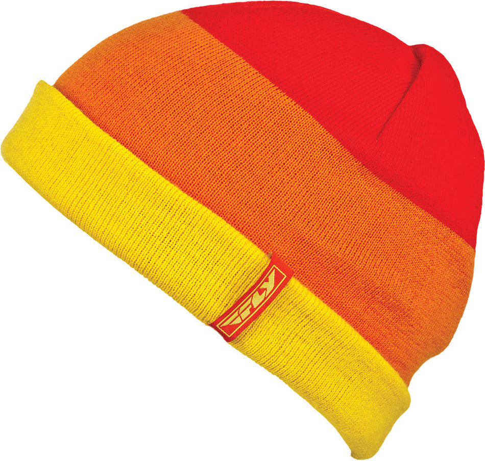 FLY RACING Color Block Beanie (Red/Yellow) 351-0332