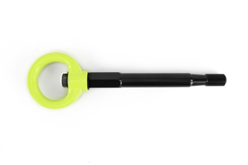 Perrin 2022 Subaru WRX / 18-21 Crosstrek / 14-21 Forester Tow Hook Kit (Front) - Neon Yellow PSP-BDY-237NY