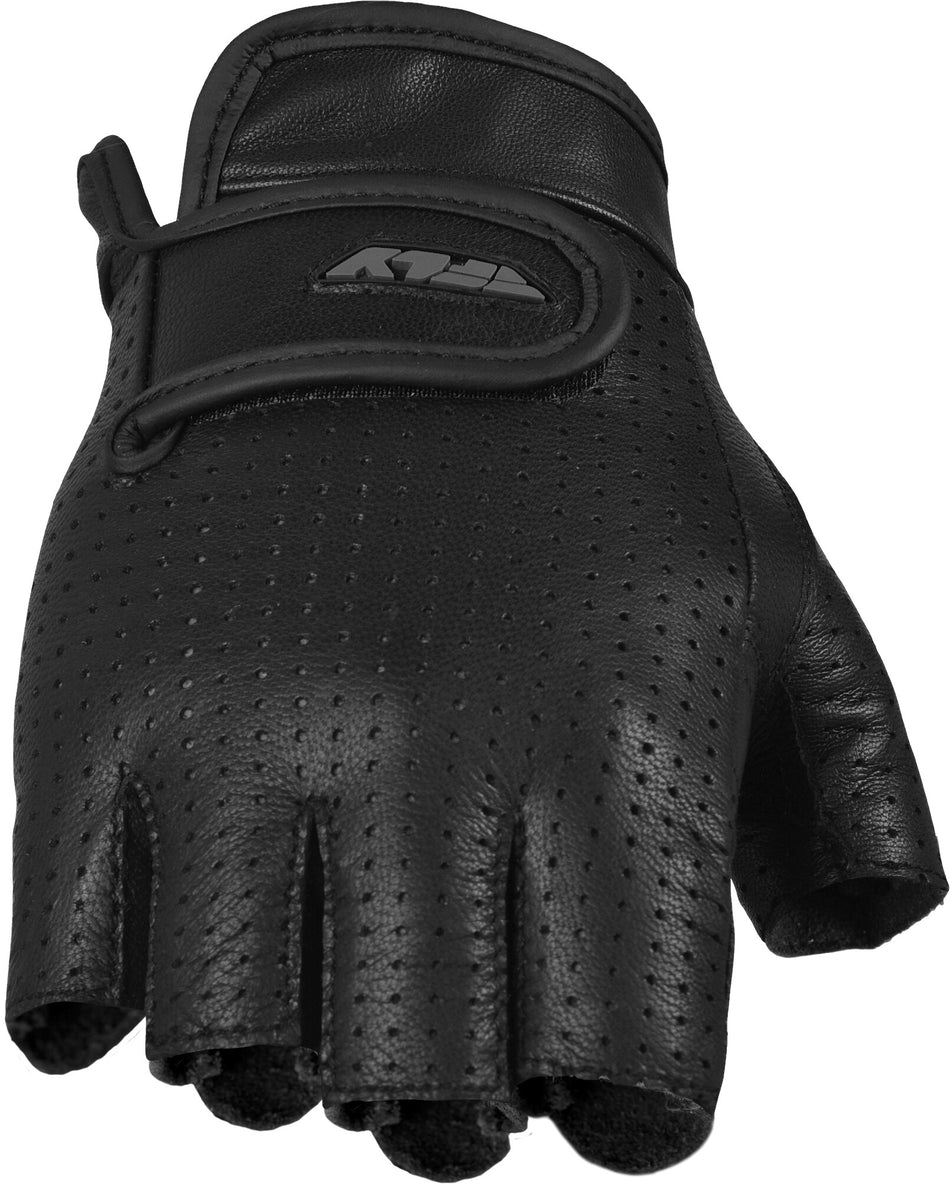FLY RACING Half-N-Half Fingerless Perforated Leather Gloves Sm #5884 476-0040~2