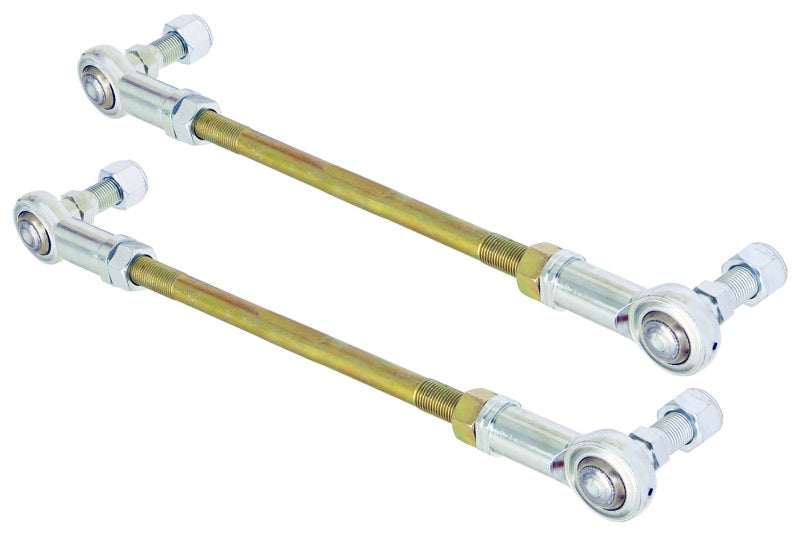 RockJock Adjustable Sway Bar End Link Kit 8 1/2in Long Rods w/ Heims and Jam Nuts pair CE-99002