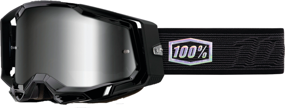 100% Racecraft 2 Goggle Topo Mirror Silver Lens 50010-00015