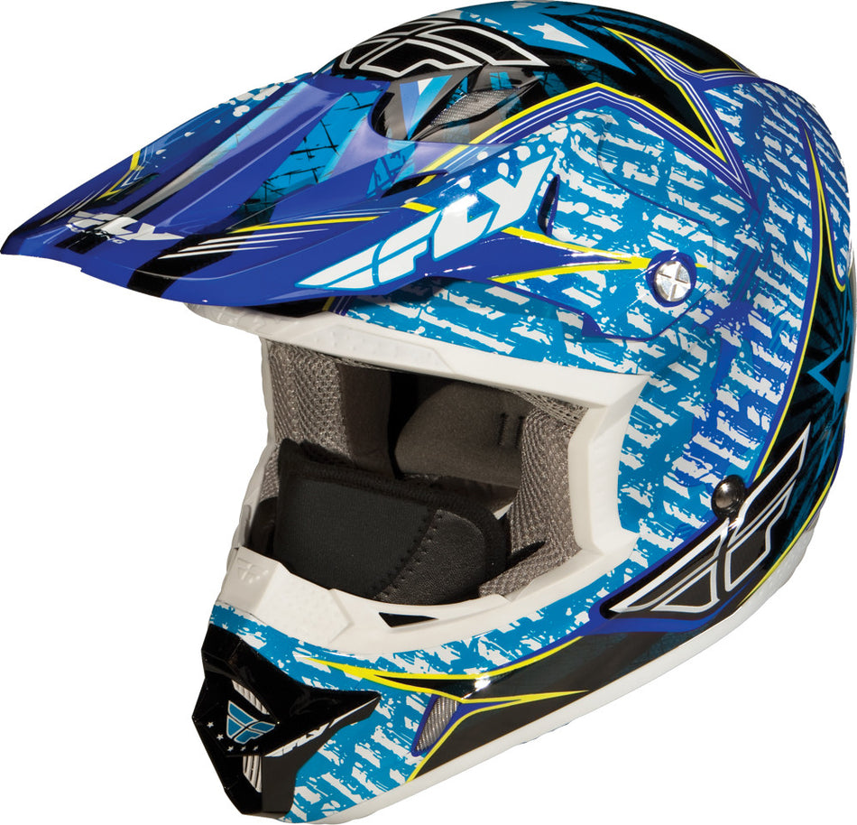 FLY RACING Aurora Helmet Blue 2x 73-49132X