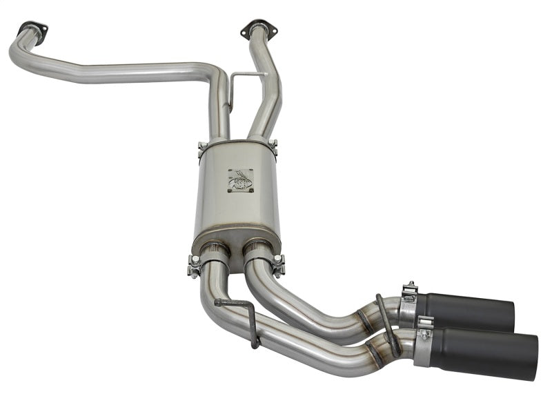 aFe POWER Rebel Series 2-1/2in 409 SS Cat Back Exhaust w/ Black Tips 16-17 Nissan Titan V8 5.6L 49-46126-B