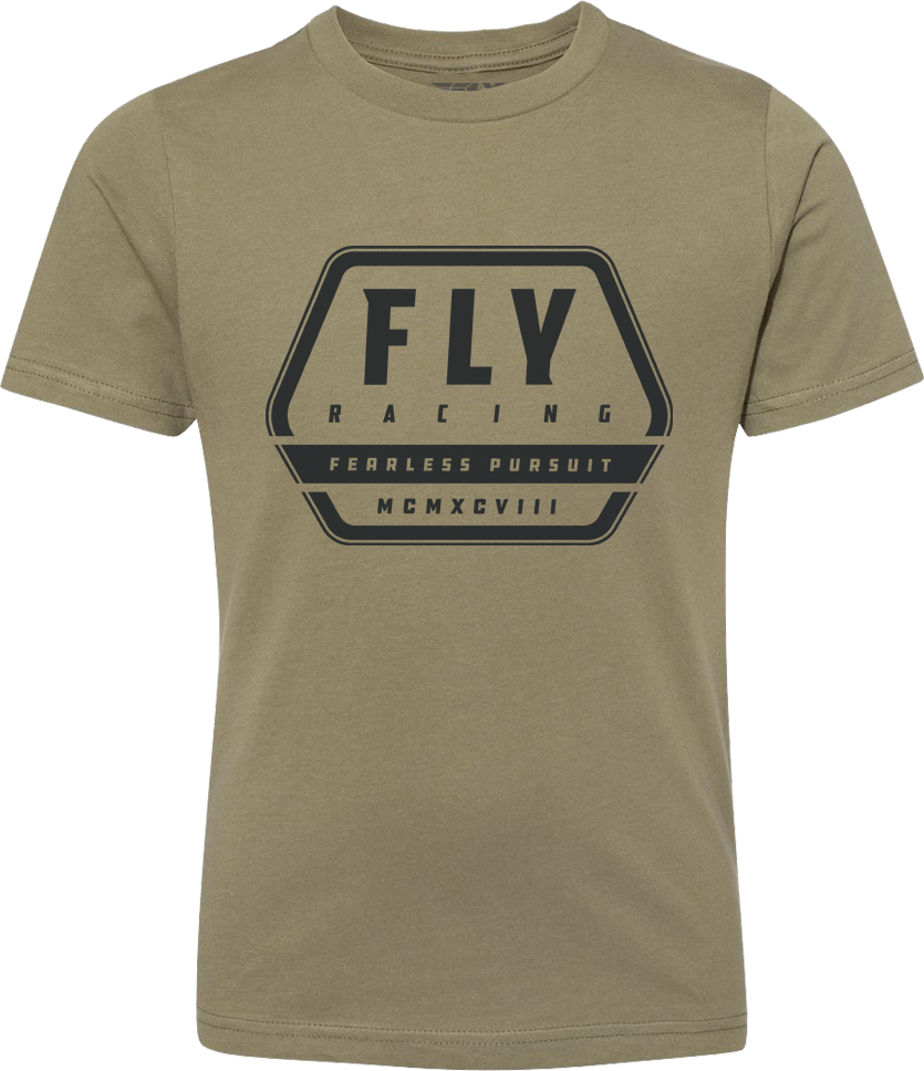 FLY RACING Youth Fly Track Tee Olive Yl 352-0025YL