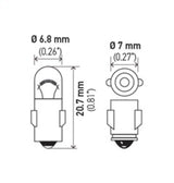 Hella Bulb 3899 24V 3W BA7s T2 LA3899