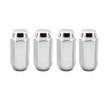 McGard Hex Lug Nut (Cone Seat) M14X1.5 / 13/16 Hex / 1.945in. Length (4-Pack) - Chrome 64021