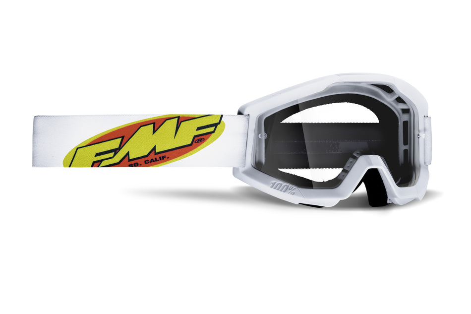 FMF VISION Powercore Youth Goggle Core White Clear Lens F-50054-00006