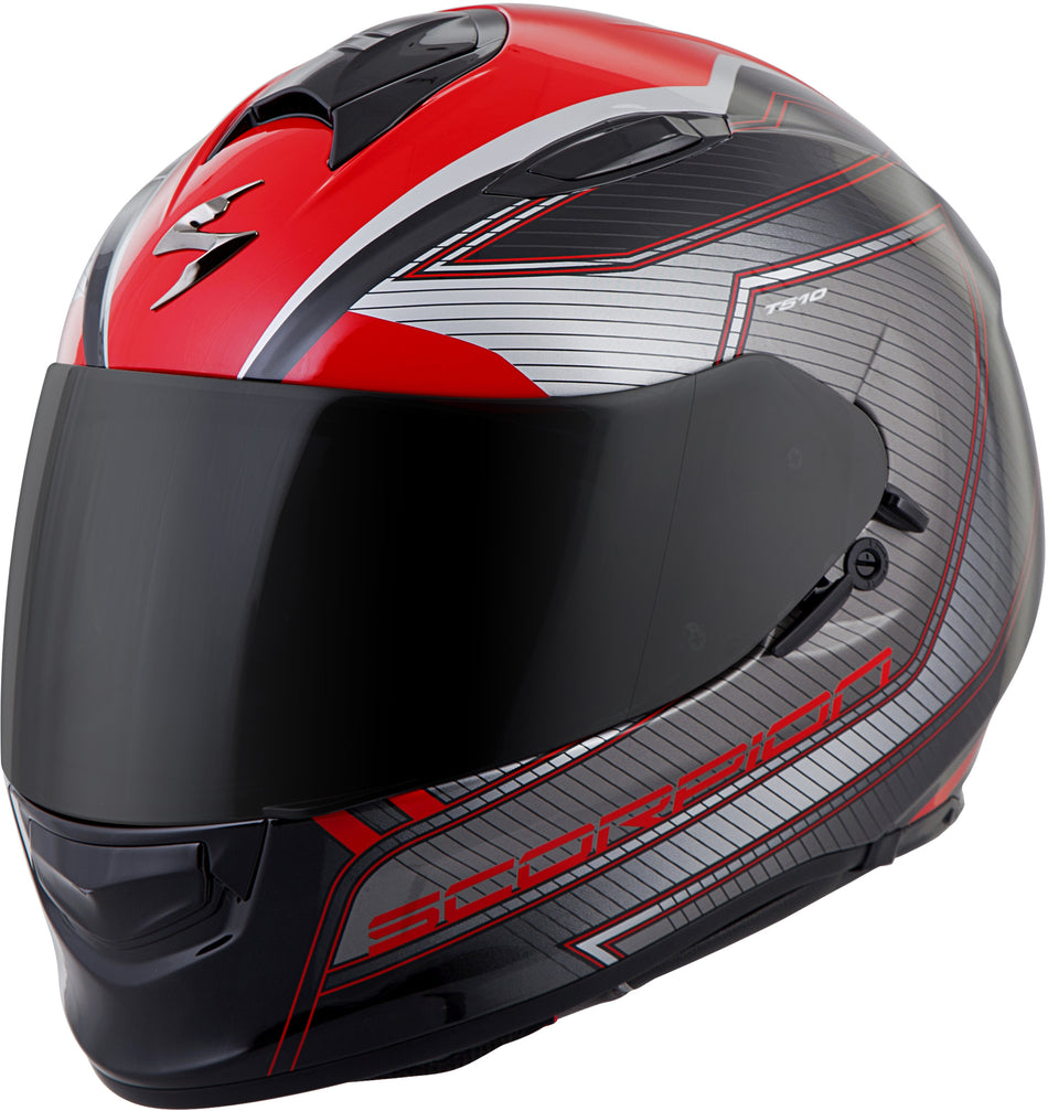 SCORPION EXO Exo-T510 Full-Face Helmet Nexus Black/Red Md T51-1124