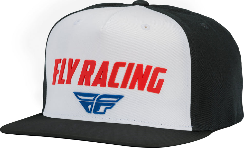 FLY RACING Fly Evo Hat White/Black/Red 351-0121