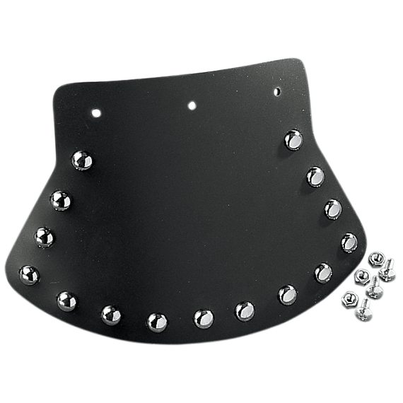 DRAG SPECIALTIES Mud Flap - Studded with Plain Center - 9.5" W x 6.5" H DS393703
