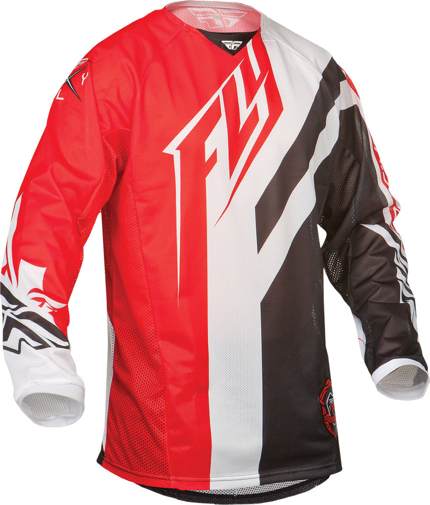 FLY RACING Kinetic Mesh-Tech Division Jersey Red/Black X 368-322X