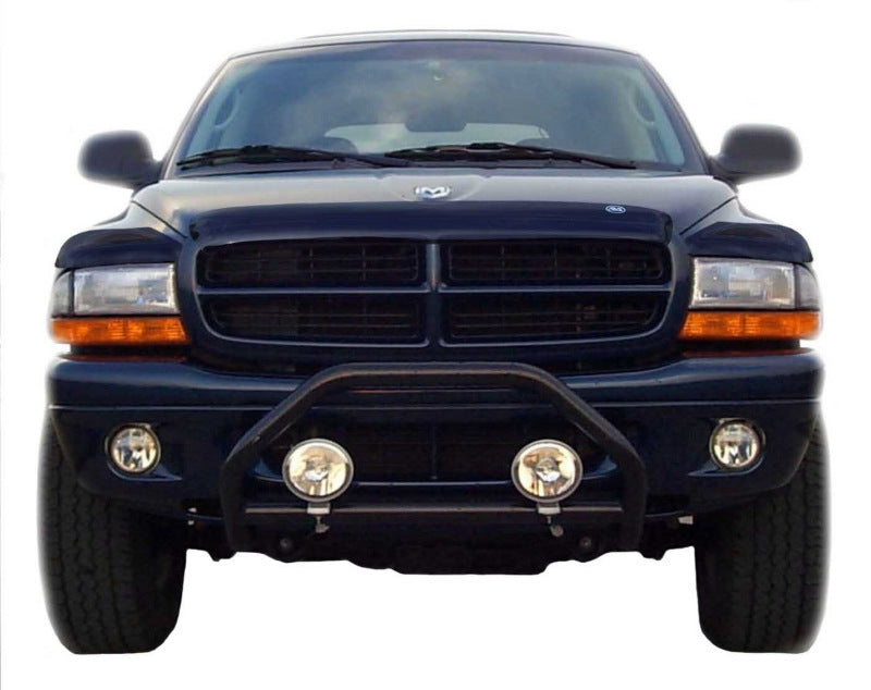 AVS 97-04 Dodge Dakota Bugflector Deluxe 3pc Medium Profile Hood Shield - Smoke 45751