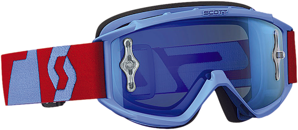 SCOTT 89si Youth Pro Oxide Goggle Red/Blue W/Blue Chrome Lens 240596-4965278