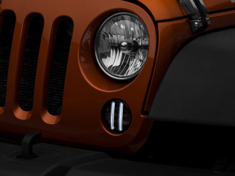 Raxiom 07-18 Jeep Wrangler JK Axial Series LED Front Turn Signals (Smoked) J119943