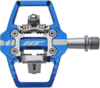 HT COMPONENTS T1 Mtb Pedal Royal Blue 68x84x17mm Cleat Included 102001T1225101