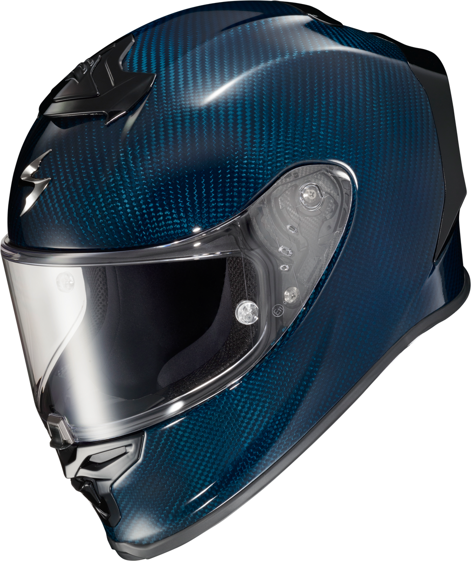 SCORPION EXO Exo-R1 Air Full Face Helmet Carbon Blue Xs R1C-0202
