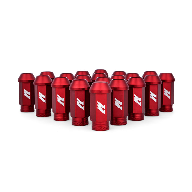 Mishimoto Aluminum Locking Lug Nuts M12x1.5 20pc Set Red MMLG-15-20LRD