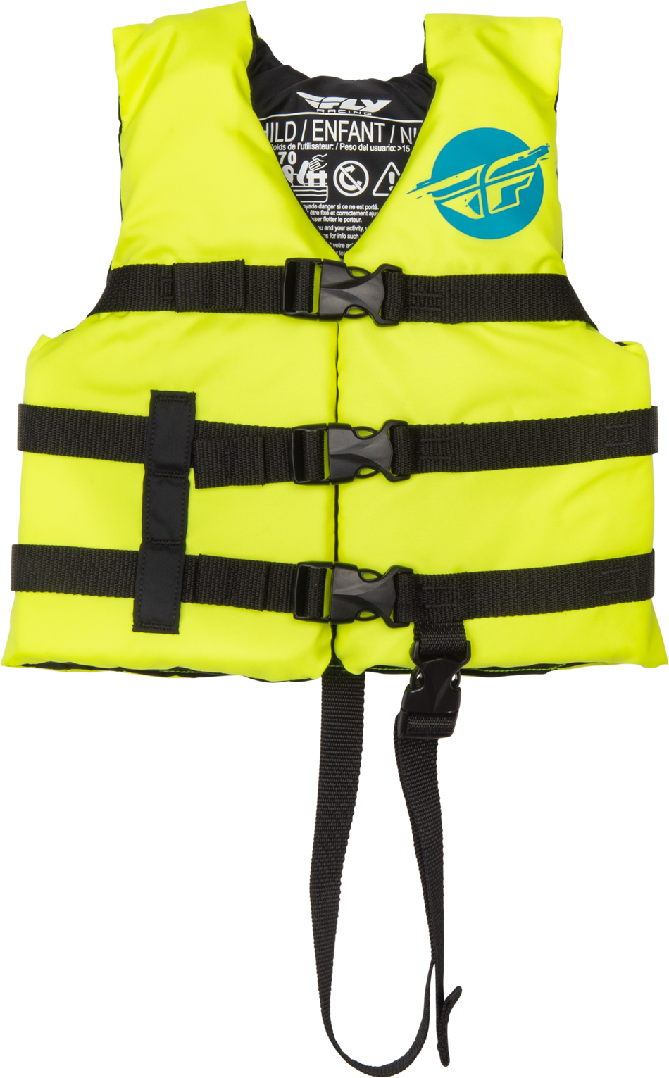 FLY RACING Child Flotation Vest Hi-Vis/Blue 221-30321