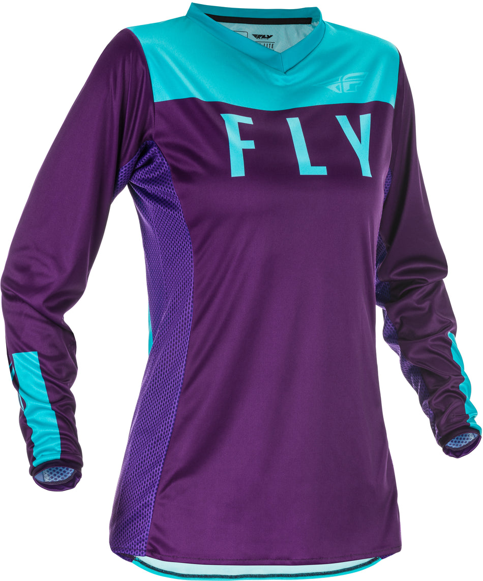 FLY RACING Women's Lite Jersey Purple/Blue 2x 374-6282X
