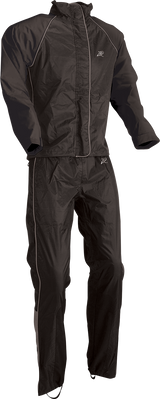 Z1R Women's 2-Piece Rainsuit - Black - XS 2853-0027