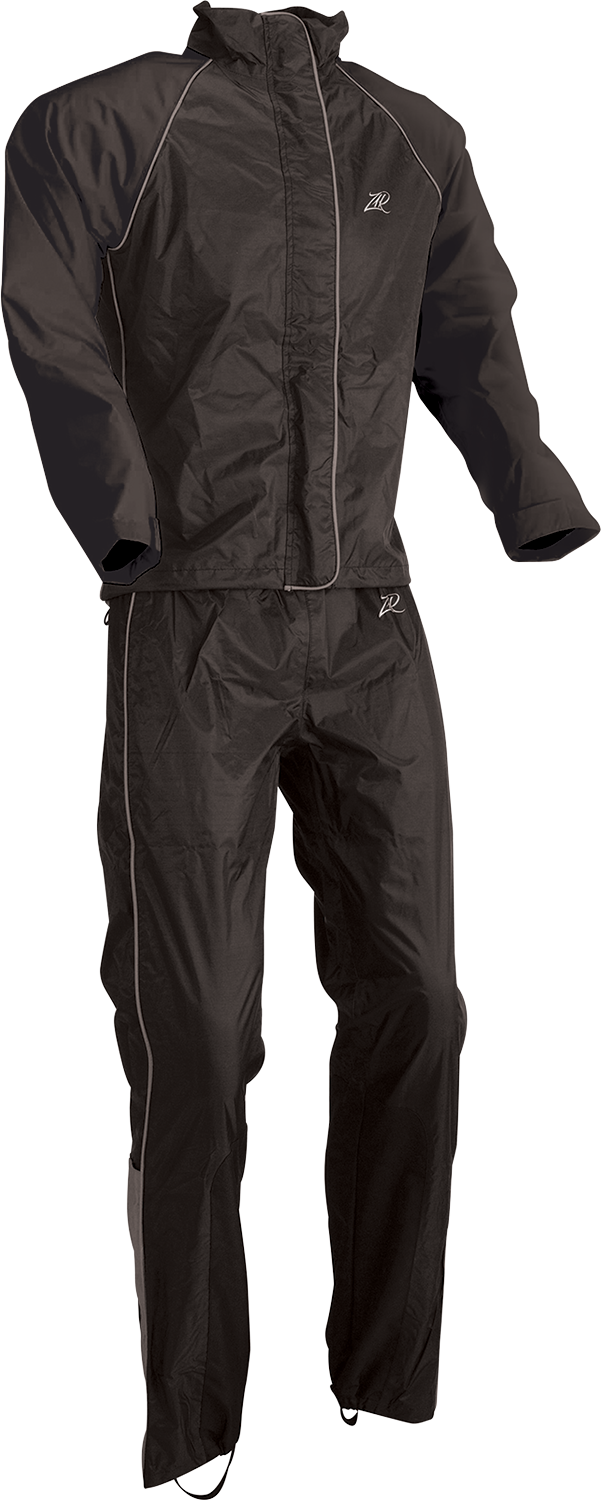 Z1R Women's 2-Piece Rainsuit - Black - Large 2853-0030