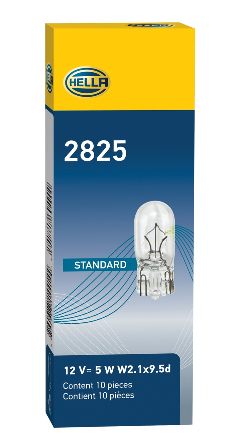 Hella Bulb 2825 12V 5W 4CP W2.1x9.5d T3.25 LA2825