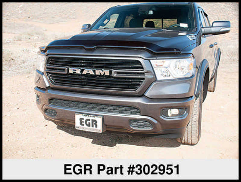 EGR 2019 Dodge Ram 1500 Superguard Hood Shield - Dark Smoke 302951