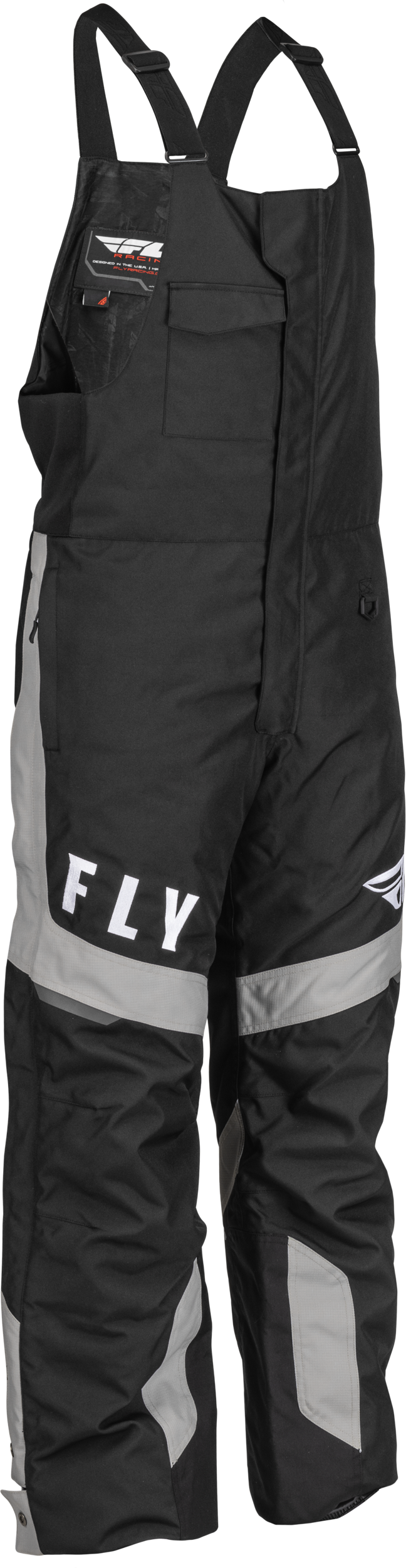 FLY RACING Outpost Bib Black/Grey 2x 470-42832X