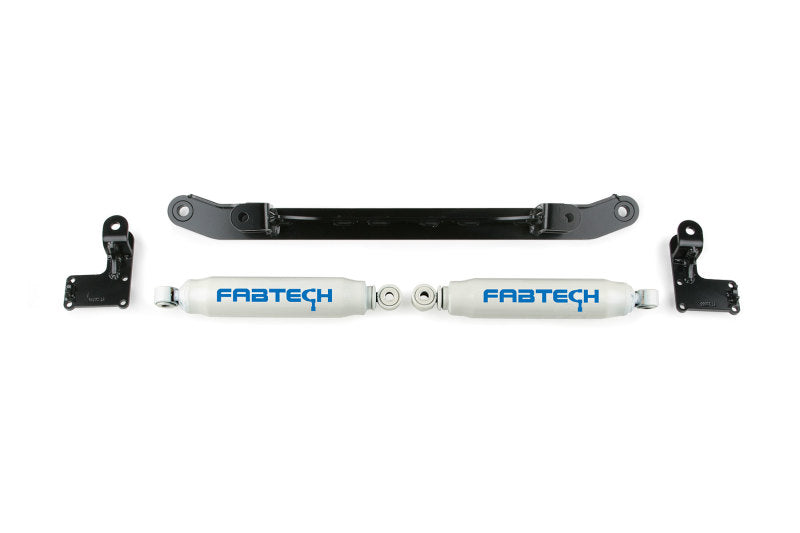 Fabtech 07-14 GM C/K1500 2WD/4WD Dual Steering Stabilizer System w/Perf. Shocks FTS21044BK